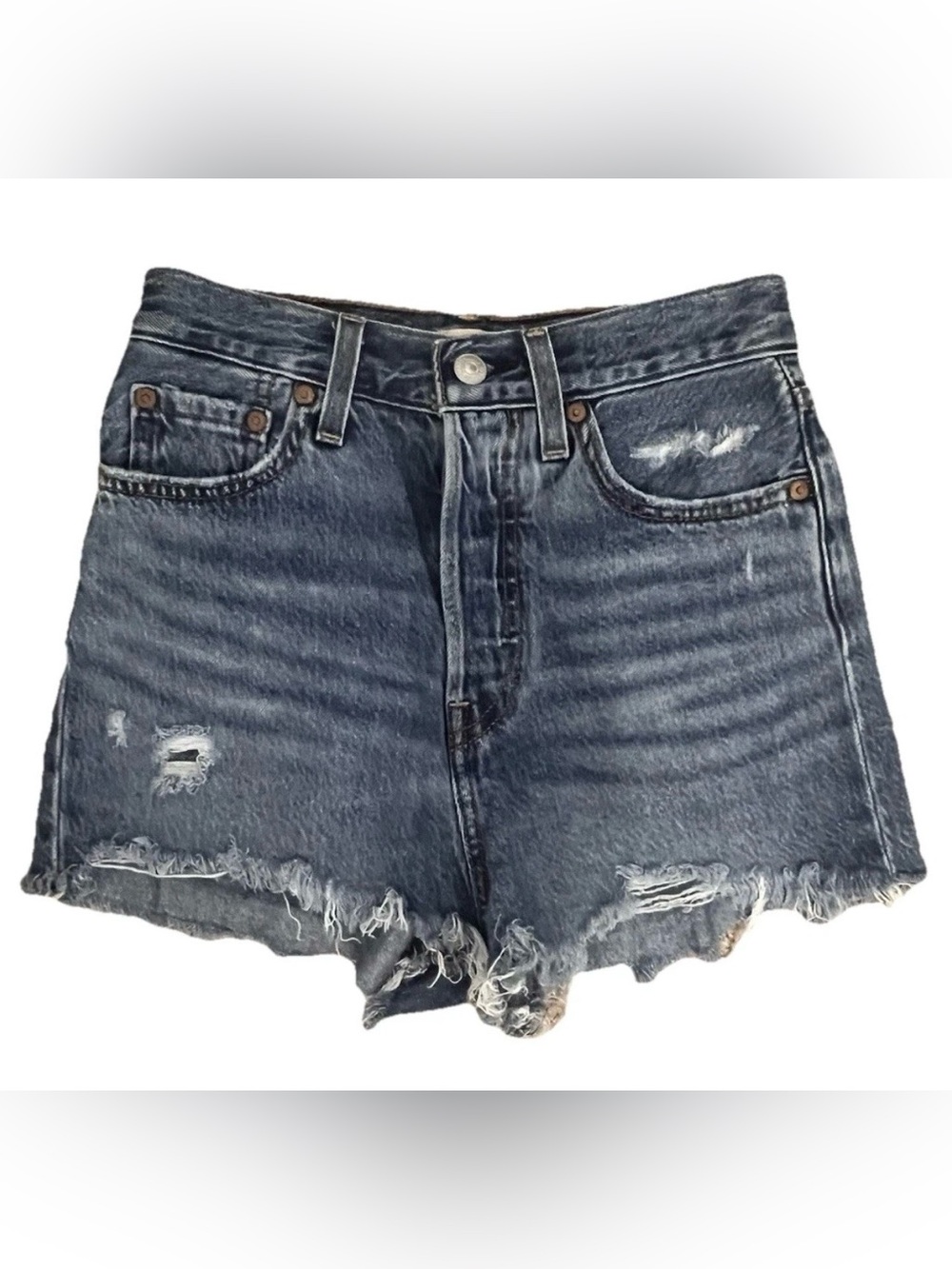 Levi’s 501 Waterless Ribcage Jean Shorts Size 25